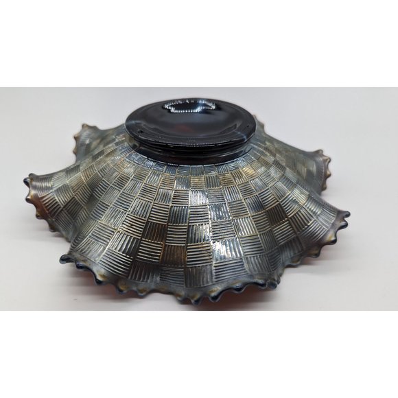 Northwood Iridescent Grape and Cable Plate Carnival Glass Vintage - Picture 7 of 16